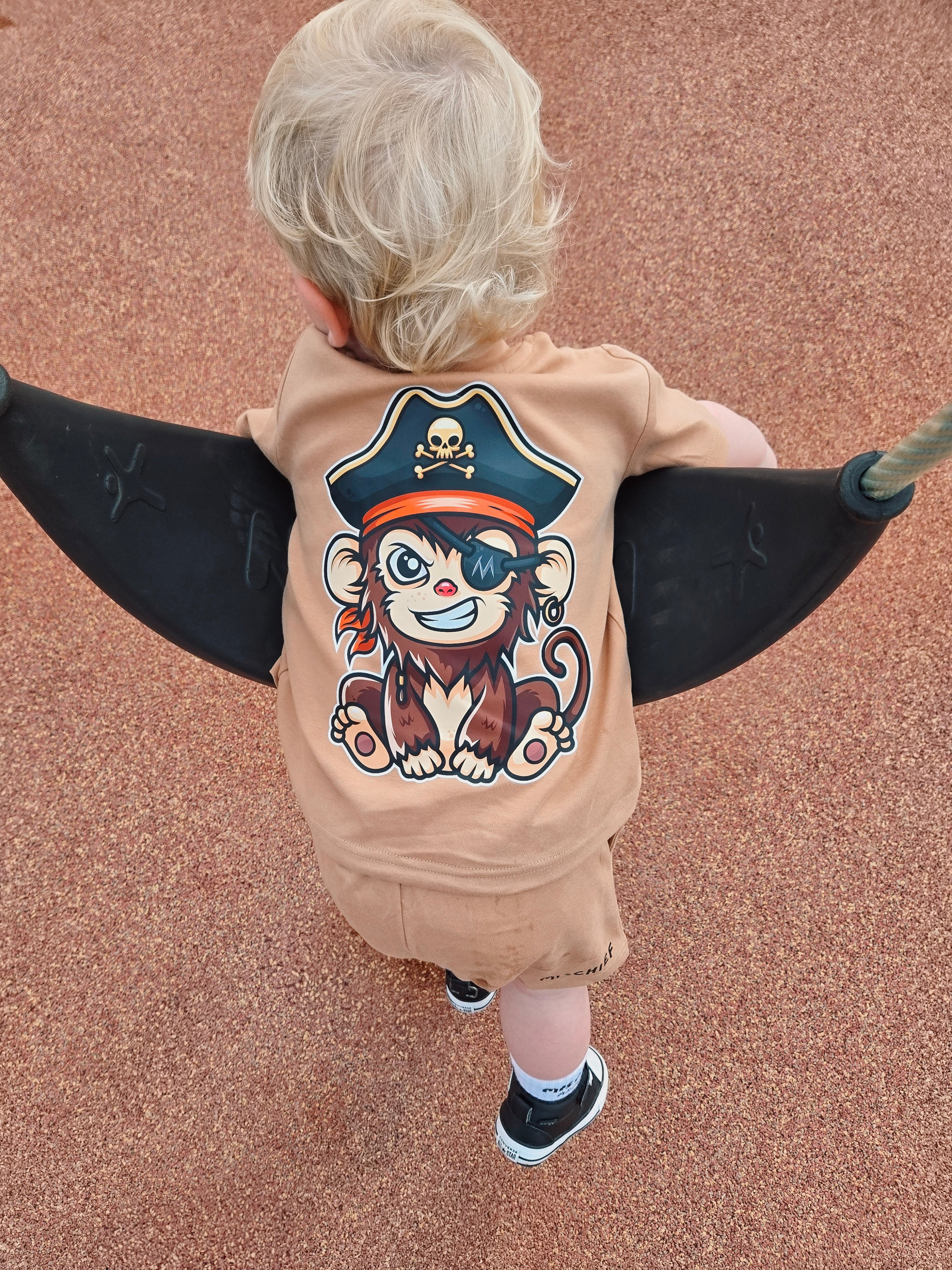 Monkey Summer Set - Brown - Mischief Apparel