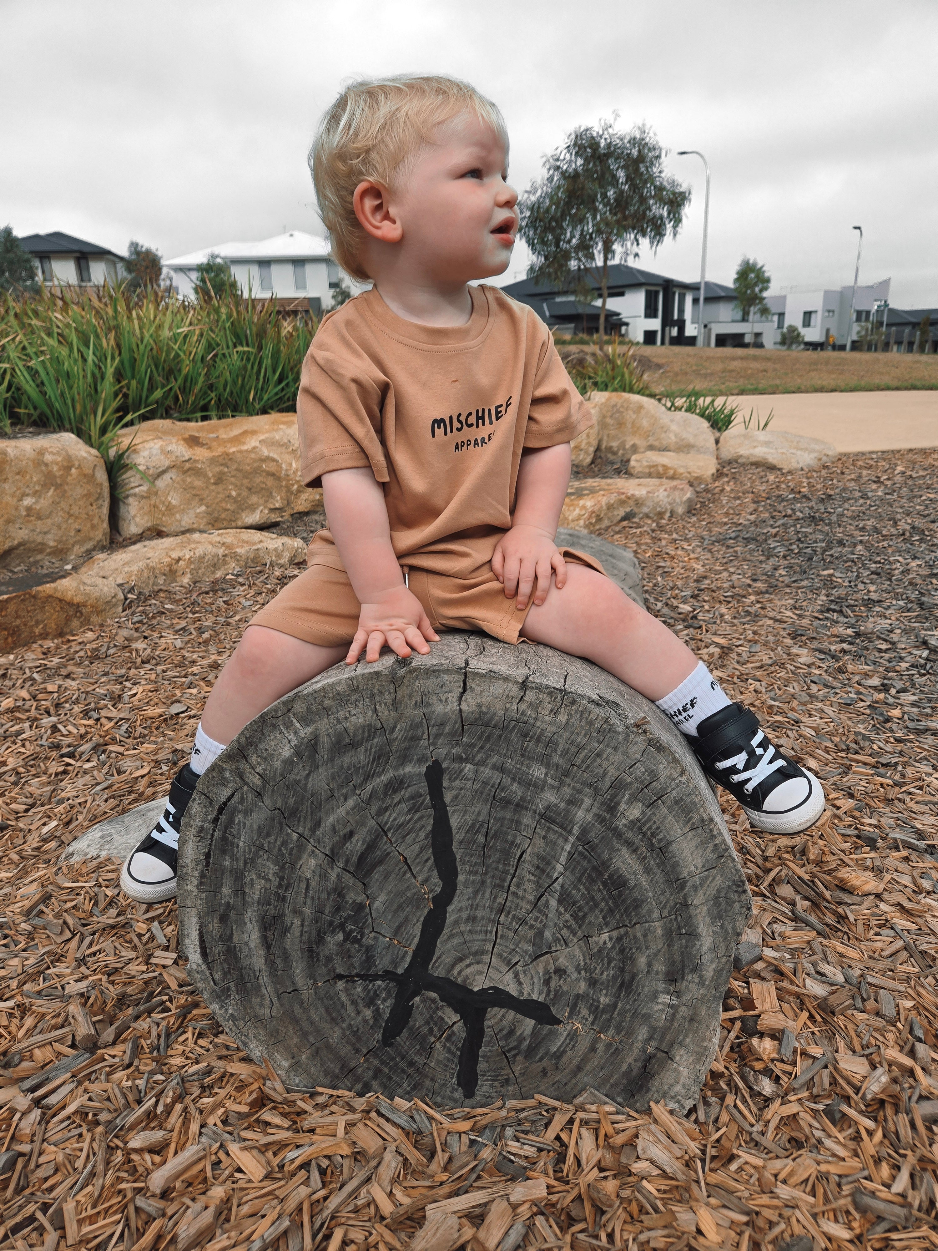 Monkey Summer Set - Brown - Mischief Apparel