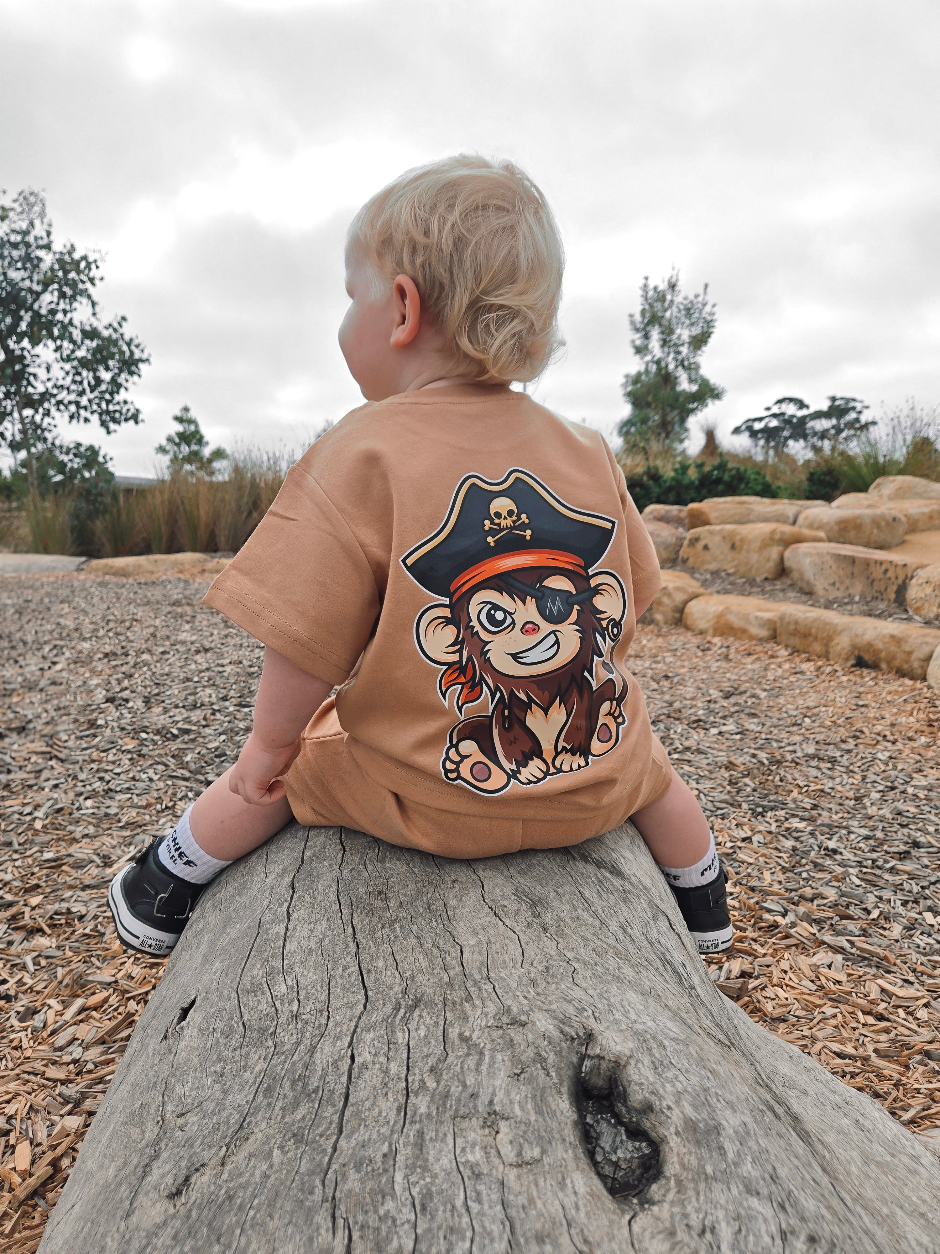 Monkey Summer Set - Brown - Mischief Apparel