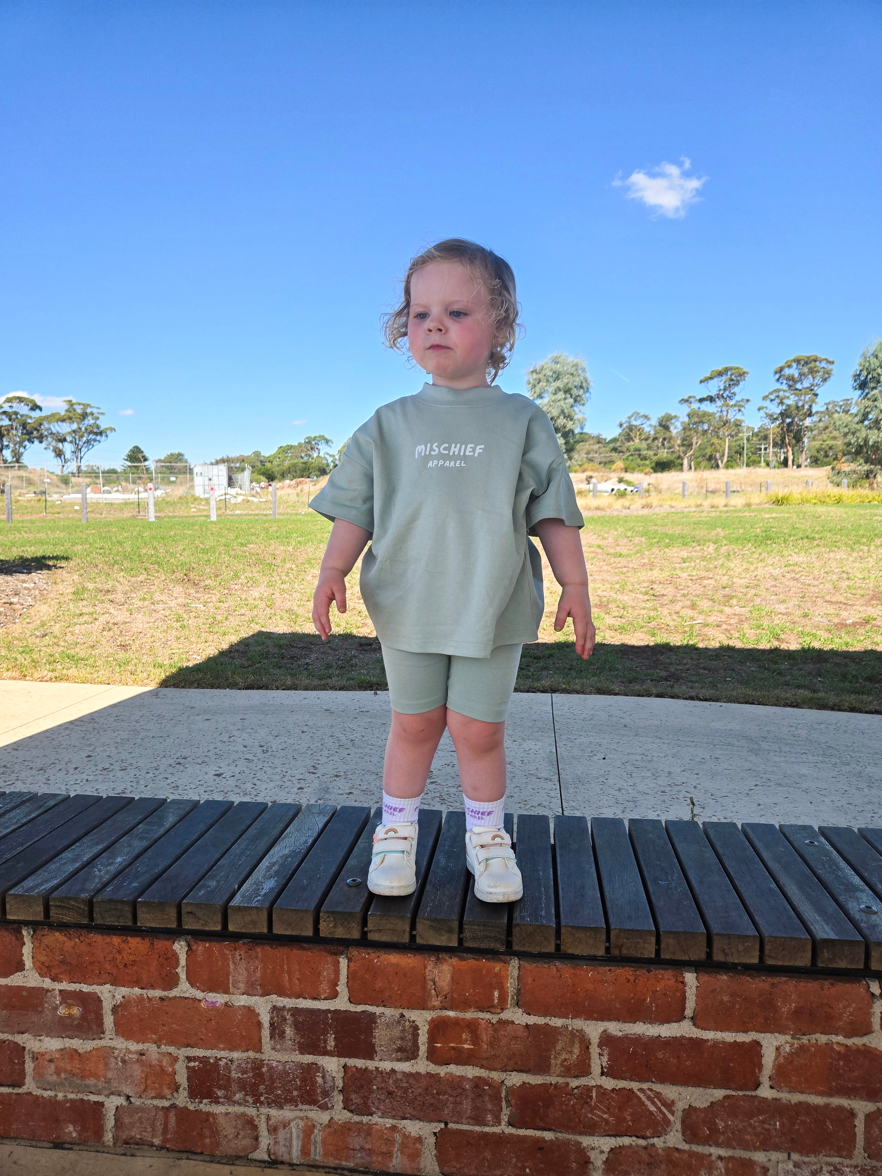 Kids Summer Seahorse Set - Jade Green - Mischief Apparel