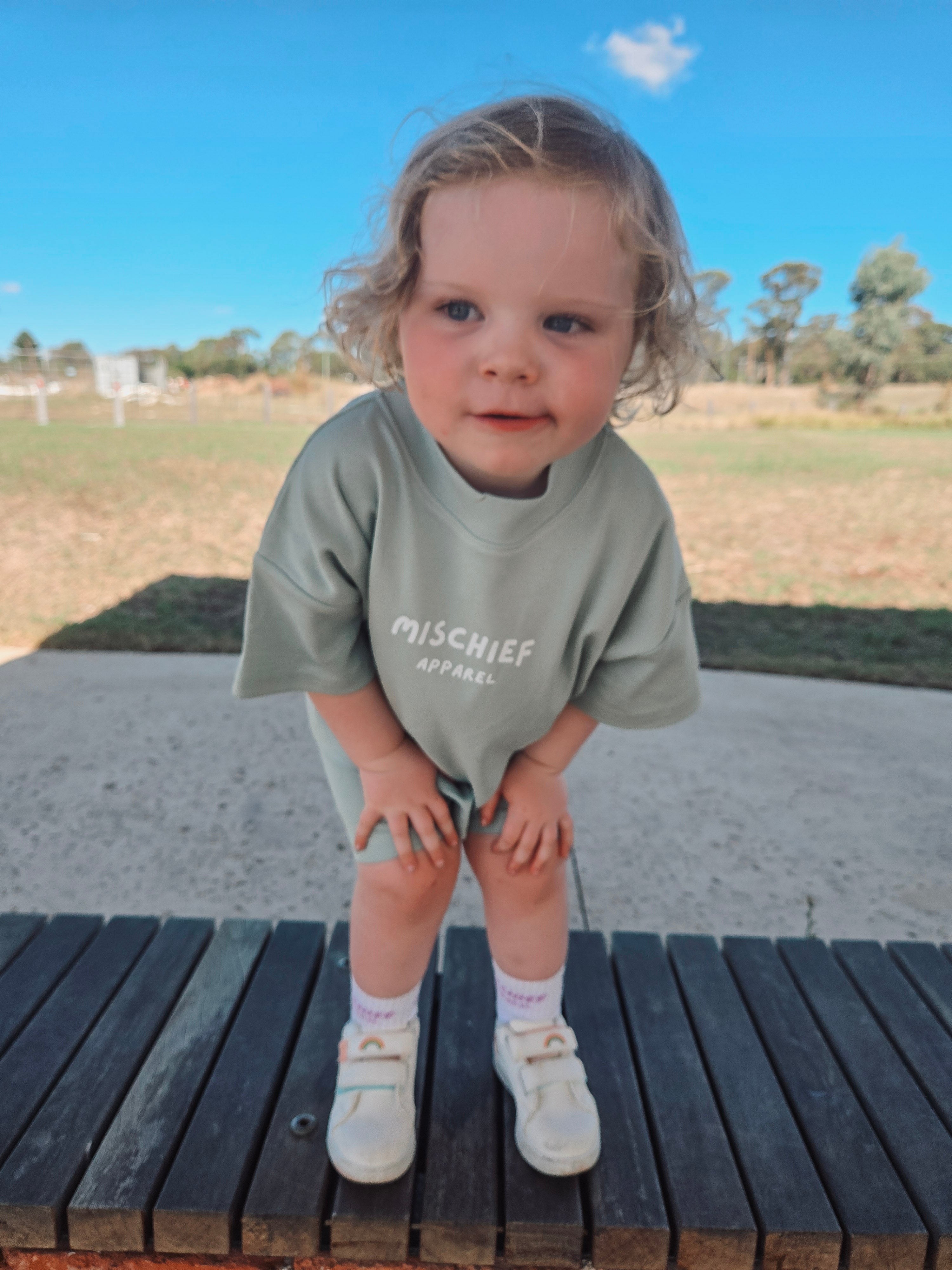 Kids Summer Seahorse Set - Jade Green - Mischief Apparel