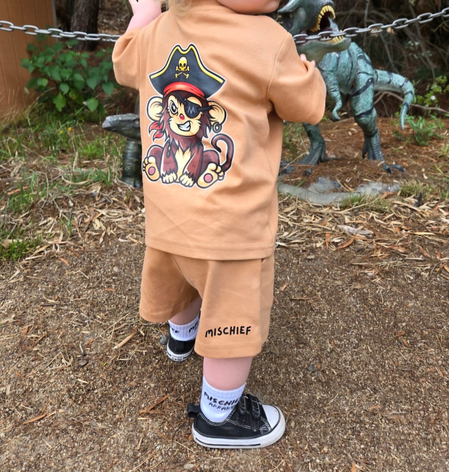 Monkey Summer Set - Brown - Mischief Apparel