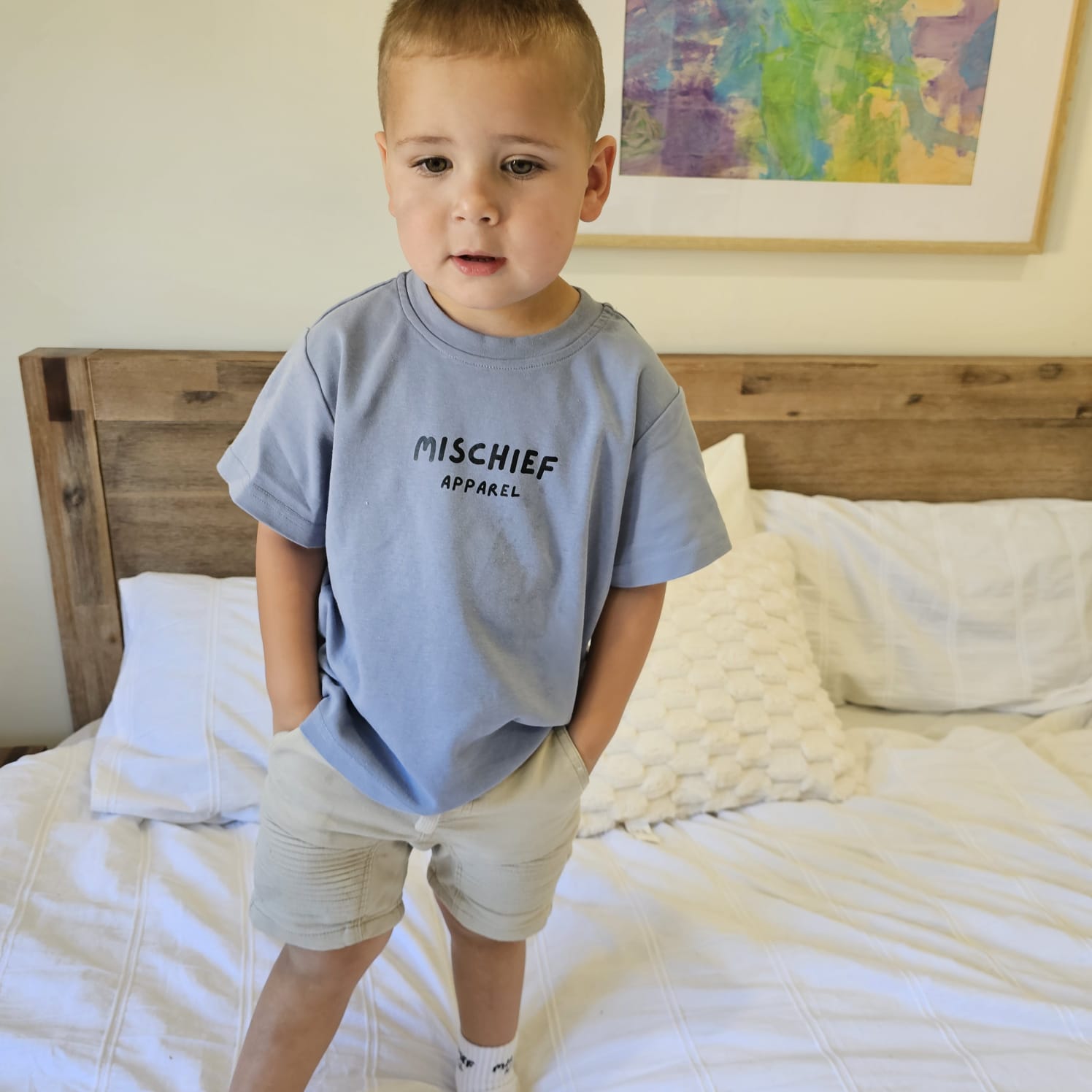 Llamelo Tee - Blue - Mischief Apparel