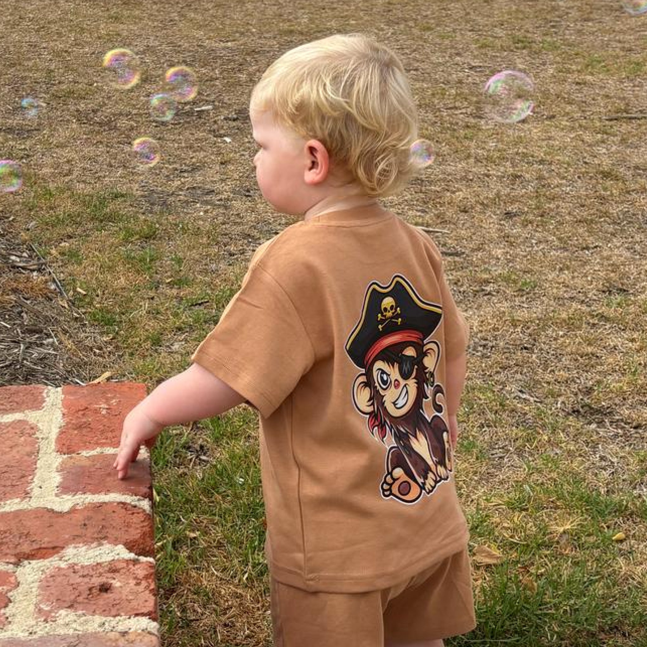 Monkey Tee - Brown - Mischief Apparel