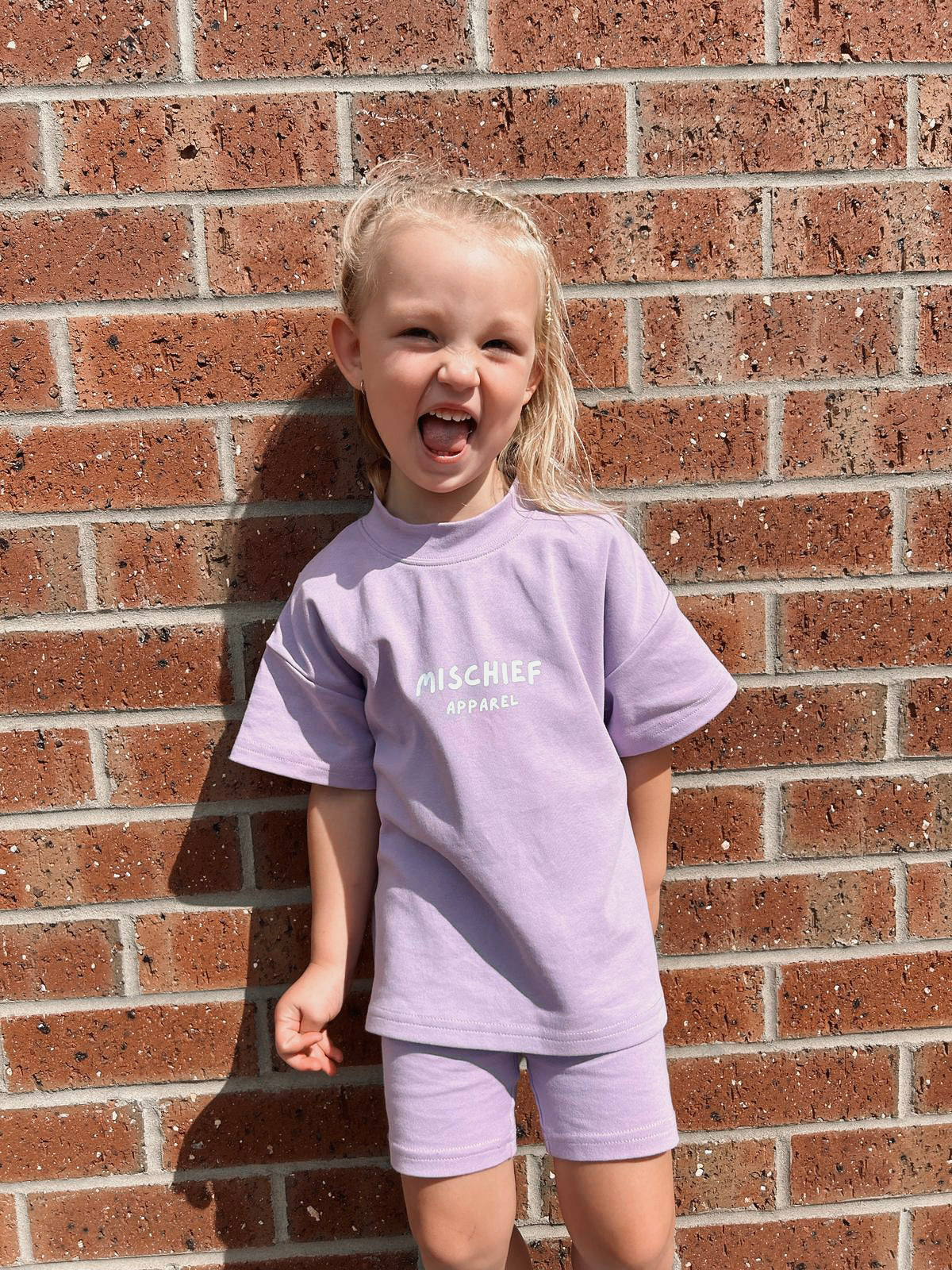 Kids Summer Cow Set - Purple - Mischief Apparel