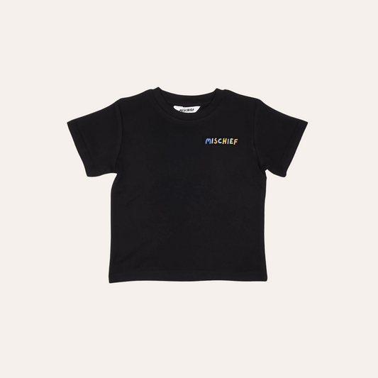 Colourblock Tee - Black - Mischief Apparel
